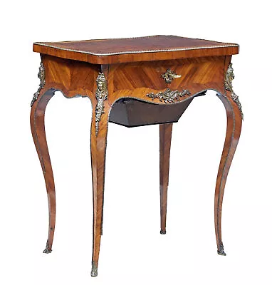 19th Century French Kingwood Sewing Work Table • $2292.25