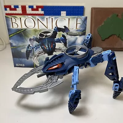 LEGO Bionicle 8743 Visorak Boggarak -100% Complete -With Instructions And Spiner • $11