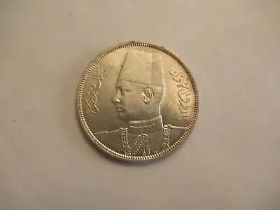 1937 (year 1356) Egypt Silver 1 10 Piastres • $24.95