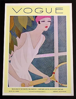 Vintage Vogue Poster Of 1927 Magazine Cover Tennis Summer Sports Meserole Print • $27.99