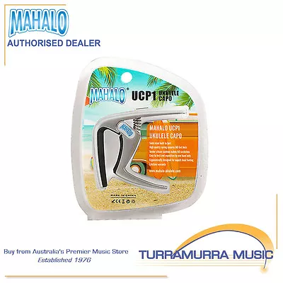 $25 • Buy Mahalo UCP1 Ukulele Capo Silver