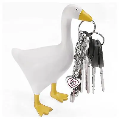 £10.91 • Buy Cute Goose Duck Magnetic Key Holder Mini Key Storage Rack Garden Statues Decor,