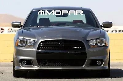 MOPAR SOLID Letters Windshield Banner Decal 4  X 38  • $16.99