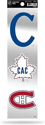 Montreal Canadiens 3-Piece Retro Decal Sticker Sheet Die Cut Clear Backing... • $8.79