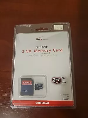 San Disk 2 GB Memory Card SD And MicroSD Verizon Wireless New • $12.50