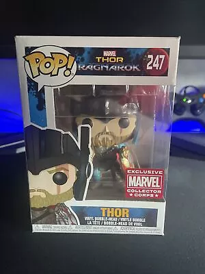 Funko Pop! Marvel Thor Ragnarok Thor Collector Corps #247 • £25