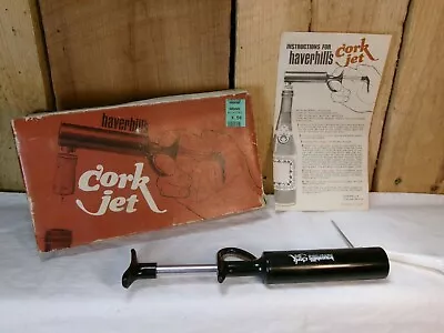 Vintage Haverhills Cork Jet Wine Bottle Cork Remover • $5.99