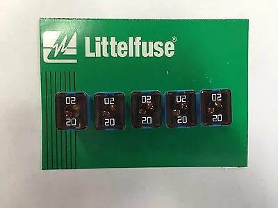 Set Of 5: Genuine LittelFuse Automotive J Case 20 Amp 58V Low Profile Fuse JCASE • $6.47