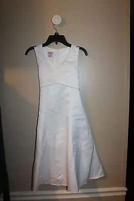 New  Girls Size 8 Pageant Flower Girl Formal Fancy White   Rosenau Retail $80 • $24.99