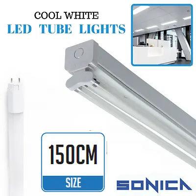 5FT Fluorescent Light Fittings T8 LED Tube Light Twin Batten 5ft 150cm Retrofit  • £39.99
