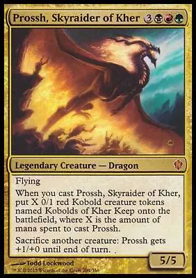 MTG Magic The Gathering Prossh Skyraider Of Kher (204/357) Commander 2013 LP • $1.45