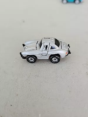 Vintage Micro Machines Silver Mercedes 300SL Gullwing Toy Car (Galoob 1988) • $3