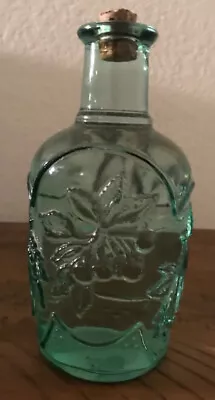 Light Sage Green Leaves Maple Leaf Bottle Made In Canada Libbey Inc. Collection • $25