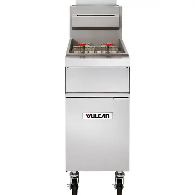 Vulcan 1GR85M Free-Standing Full Pot Floor Gas Fryer With 85-90 Lb. Capacity • $6050