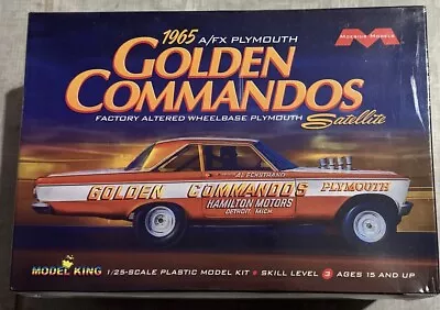 Moebius Models King 1:25 Plymouth Satellite AFX Golden Commandos Car Model Kit • $22.72