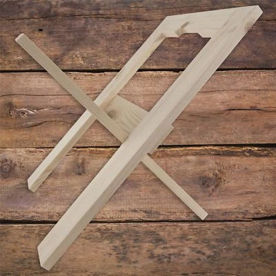 £14.95 • Buy Foldable Wooden Magazine Newspaper Rack Unpainted Holder Standing Organiser
