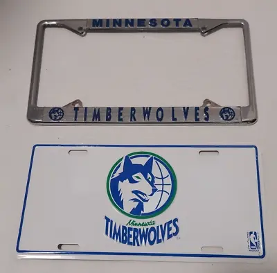 Minnesota Timberwolves Old School Original Logo License Plate & License Frame • $17.99