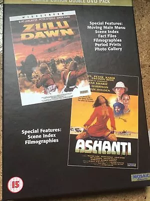 Zulu Dawn/ashanti(1979) Limited Edition Double Dvd Pack. • £0.99
