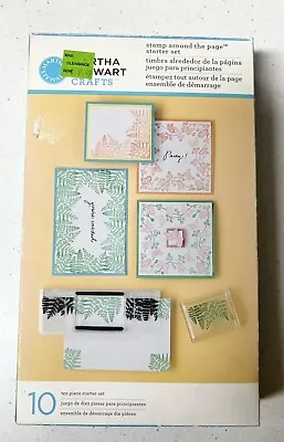 Martha Stewart Stamp Around The Page Starter Set 10 Piece Stamp Set NIB FW44E • $11.25