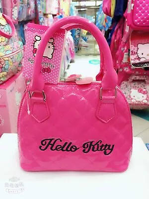 Womens Hello Kitty Leather Handbag Shoulder Bag Princesses Cosplay Crossbody Bag • $30.91