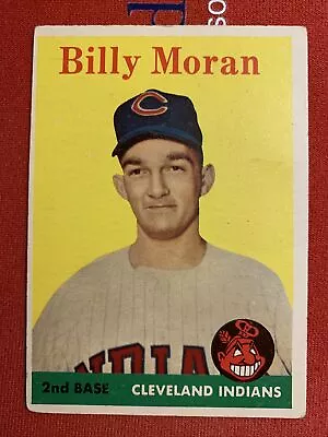 1958 Topps Bill Moran #388 Vintage Baseball Card Cleveland Indians • $2.80