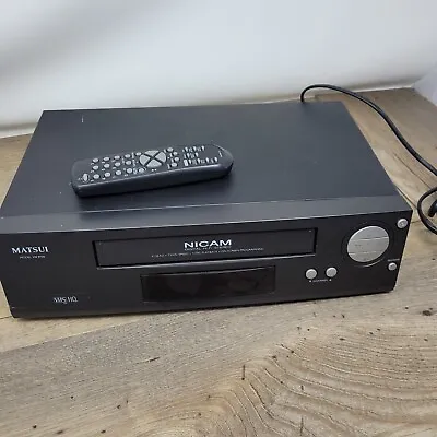 Matsui VN9730 Nicam VHS VCR Video Recorder With NTSC UNTESTED / Spares Or Repair • £14.99