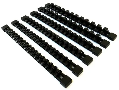 6 Goliath Industrial Mountable Socket Rail Holder Organizer Black 1/4 3/8 1/2 • $20.99