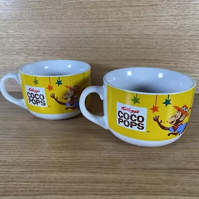 £9.99 • Buy X2 Kellogg's Vintage Retro Style Coco Pops Cereal Bowl Mugs 2018 Collectable