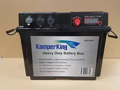 Battery Box 12V Deep Cycle Portable USB Anderson - FREE FREIGHT* • $189