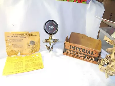 Vintage Imperial Brass Mfg. Co. All In One Refrigerator Test Gauge Nos Very Rare • $124.95