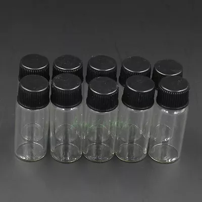 10pcs 4ml (40mm X16mm) Mini Empty Clear Transparent Glass Bottle Storage Vials • $9.99