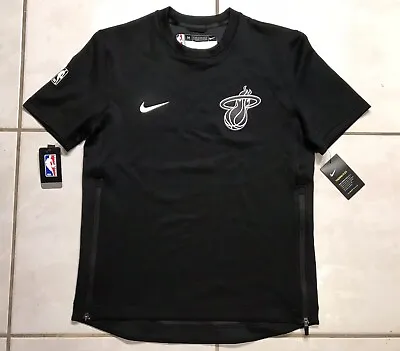 NWT NIKE THERMA FLEX Miami Heat NBA Warm Up Shooting Shirt Men's Medium • $69.99