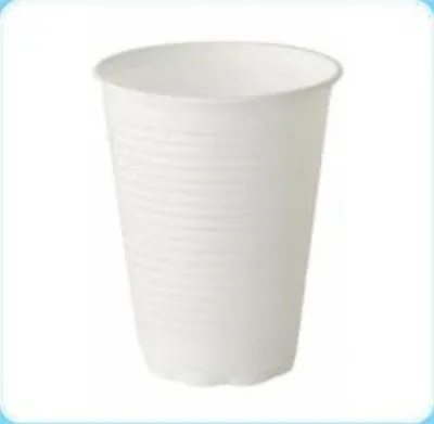 200x Small Plastic Disposable Cups White 7oz Party Cafe Catering Hot Cold Drink • £9.31