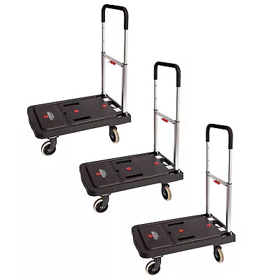 Magna Cart FF 4 Wheel Folding Platform Transport Cart Supports 300 Lbs (3 Pack) • $235.99