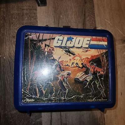 1986 Hasbro GI Joe Lunch Box By Aladdin Industries Vintage Toy ARAH School  • $11