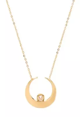 Vanessa Mooney J1525 Women's Gold The Sadi Crescent Moon Necklace • $64.35