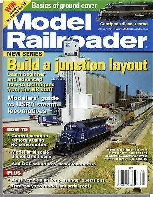 Model Railroader - 2011 January - Build A Junction Layout Ground Cover Basics  • $4.99