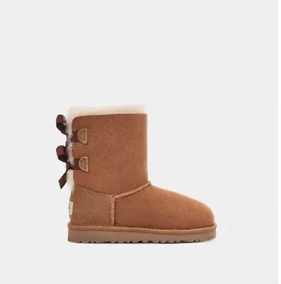 UGG Australia Kids Bailey Bow Boot - Chestnut - Size 1 3280-CHE Brand New • $79