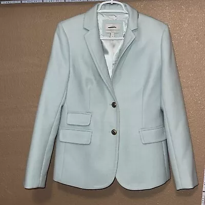 J Crew Wool Hacking Blazer Size 8 Mint Green & Blue Lot Of 2 Pc Bundle • $100