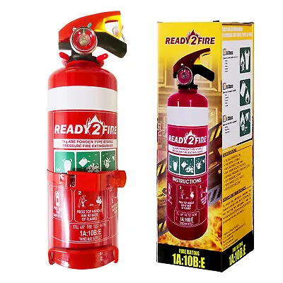 Fire Extinguisher ABE Professional Dry Chemical Powder W/ Bracket Car Boat 1kg • $34