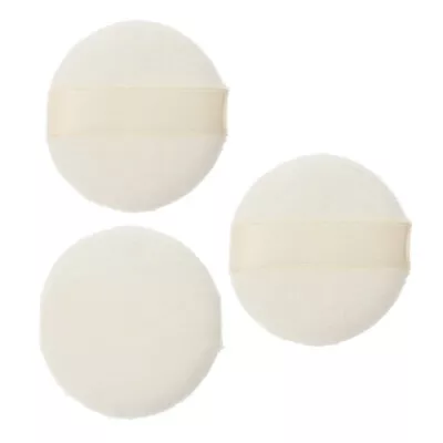 3PCS Powder Puffs For Compact Powder Puffs With Ribbon Round Makeup Puff • $7.80