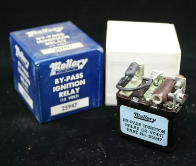 NOS MALLORY By-Pass Ignition Relay 1960-61 12 VOLT Vintage Hot Rod Distributor • $59.99