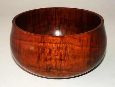 Vintage Hawaii Small Calabash Curly Koa Wood Bowl - Fine Specimen (GoD) • $879