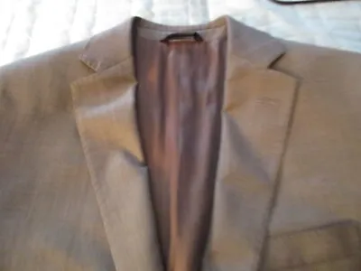 Men's Marc Anthony Suit Jacket Light Brown Size 38 R Unique Stitching • $45