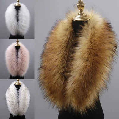 £12.71 • Buy Faux Fox Fur Extra Large Shawl Stole Warmer Wrap Winter Collar Ladies Scarf Neck