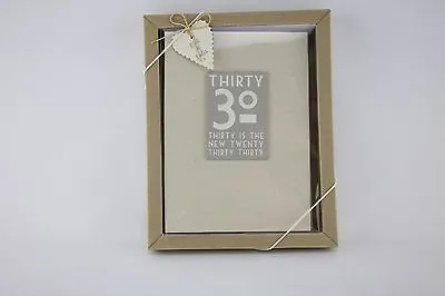 East Of India Linen 30th 30 Is The New 20 Birthday Photo Album Boxed Shabby Chic • £14.99