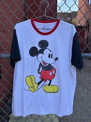 Mickey Mouse Ringer Vintage Style T Shirt • $19