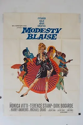 MODESTY BLAISE MOVIE POSTER ORIGINAL 120x160 MONICA VITTY • $199.99