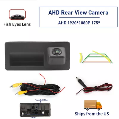 AHD Trunk Handle Rear View Reverse Camera Parking For VW Jetta 2011-2014 AUDI A6 • $11.99