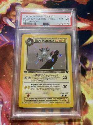 $55 • Buy Dark Magneton 1st Edition Holo PSA 8 NM-MT Pokemon 2000 Team Rocket 11/82 #11